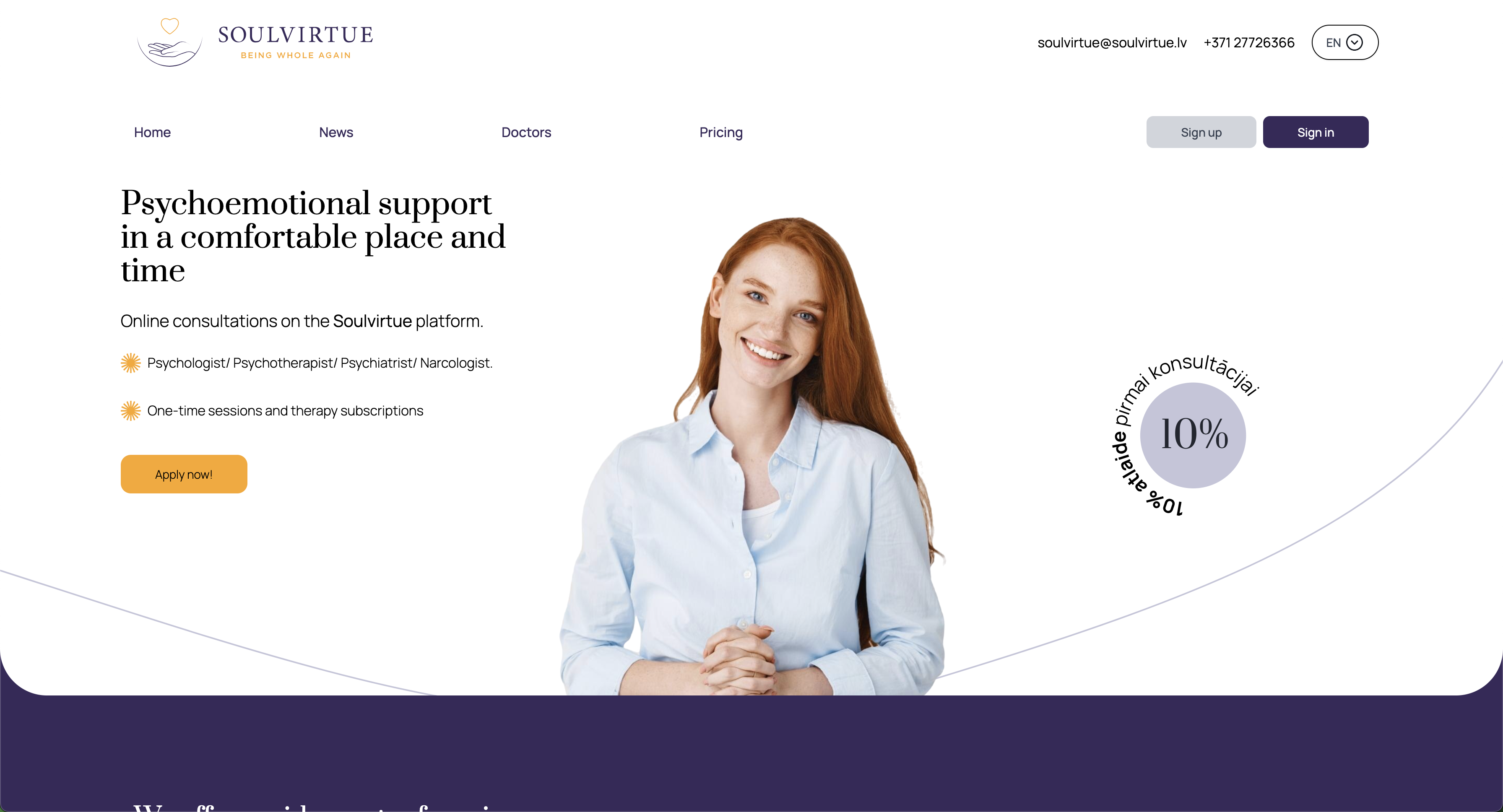 SoulVirtue — Telehealth Platform preview